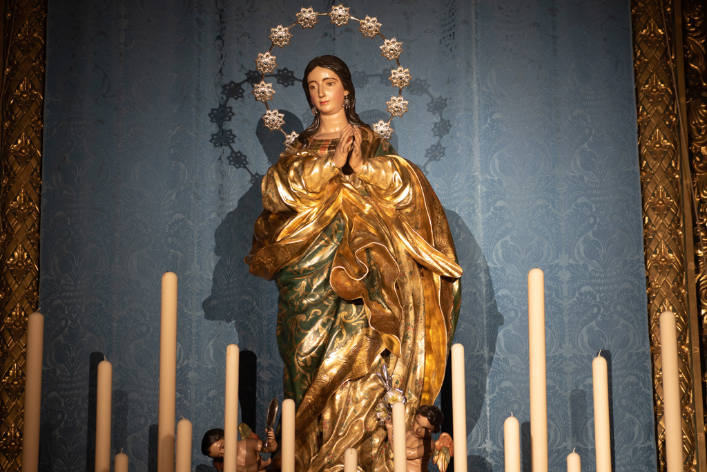 Ofrenda de Flores a la Inmaculada por el Consejo de Hermandades de nuestra Ciudad
