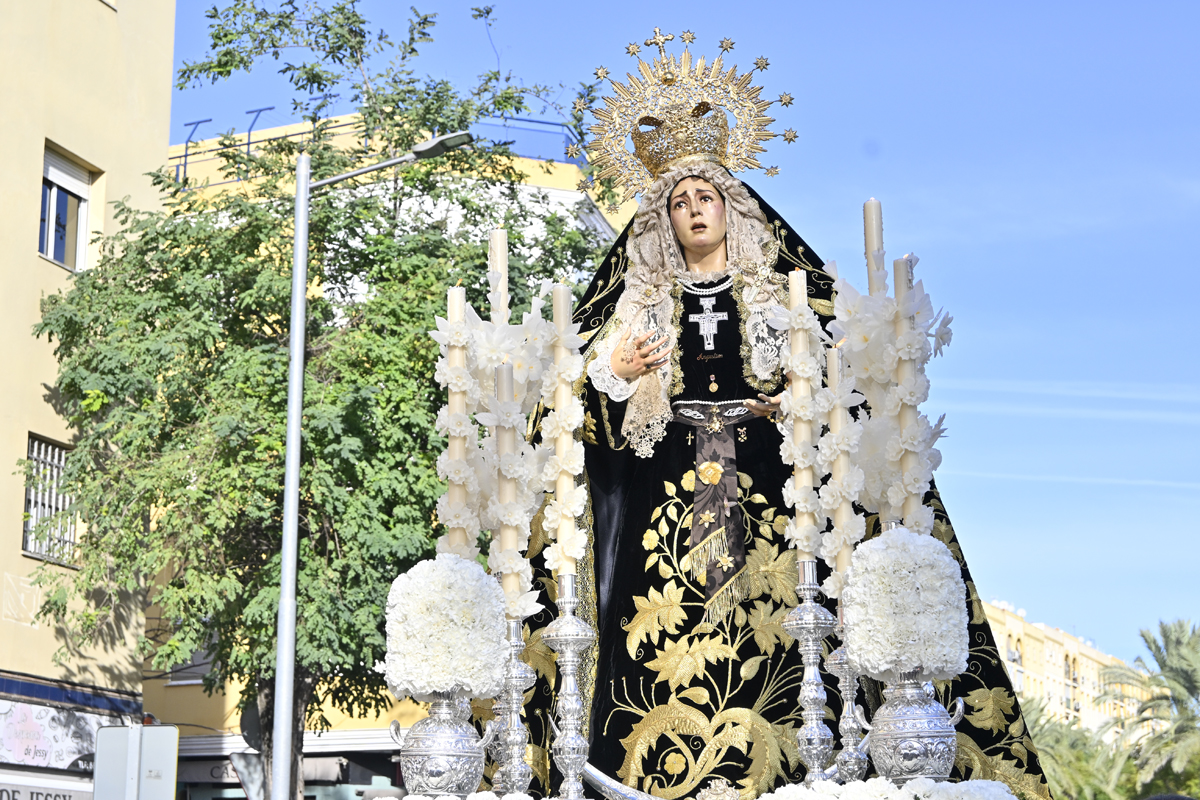 La Virgen de las Angustias saldra desde la Iglesia de Santiago este domingo